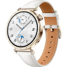 Huawei Watch GT 5 41mm Light Gold White Leather Strap